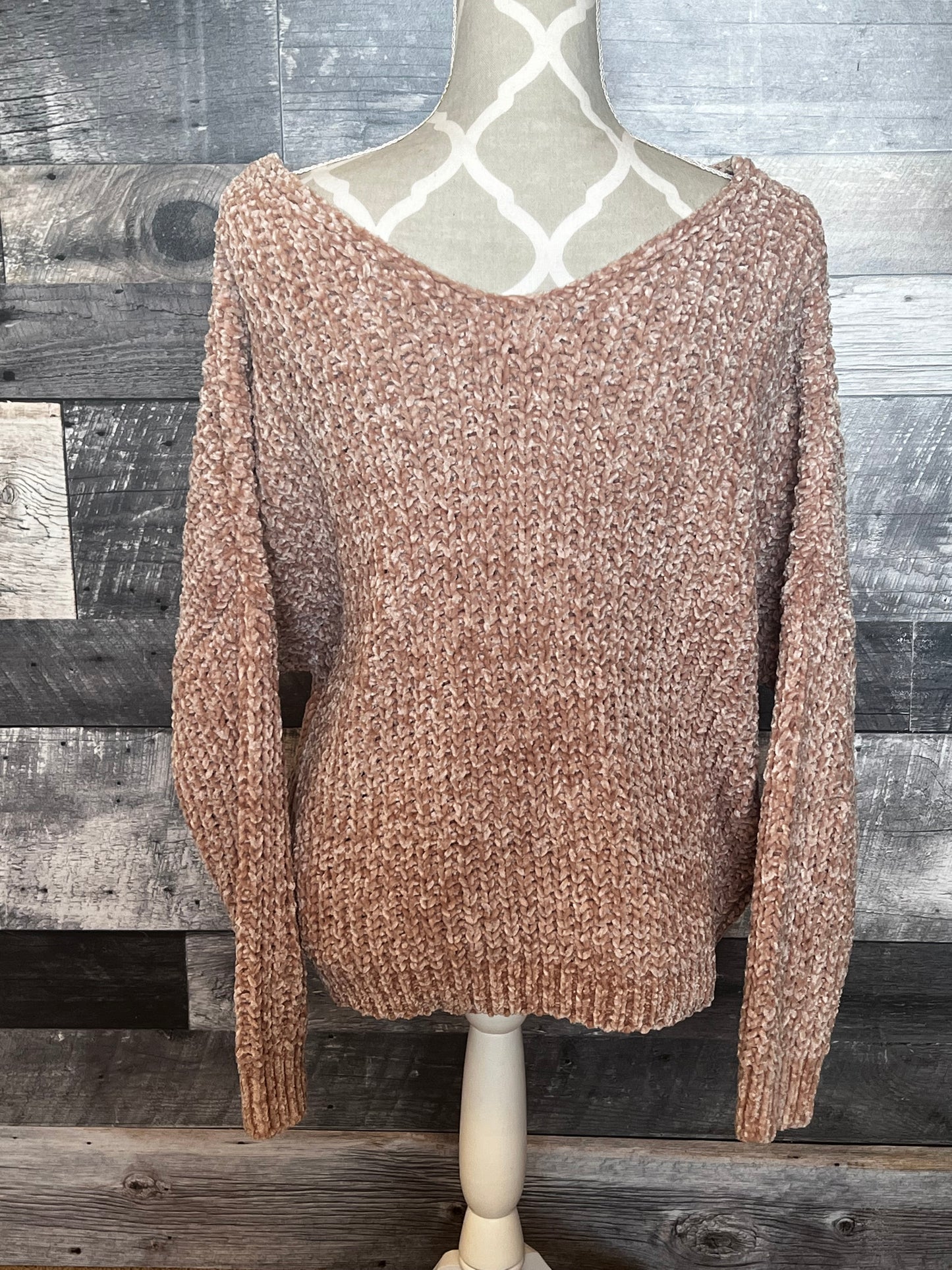 Ladies Tan Sweater